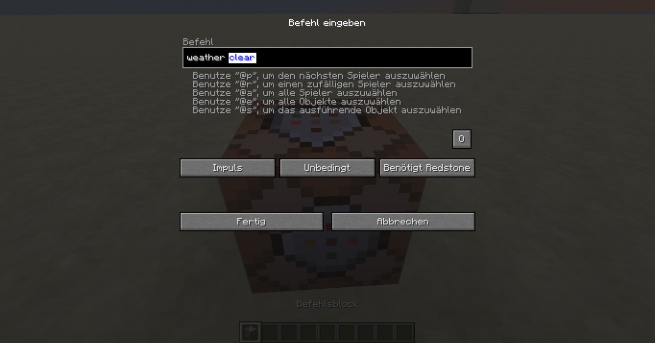Kennenlernen der Minecraftbefehle Minecraft