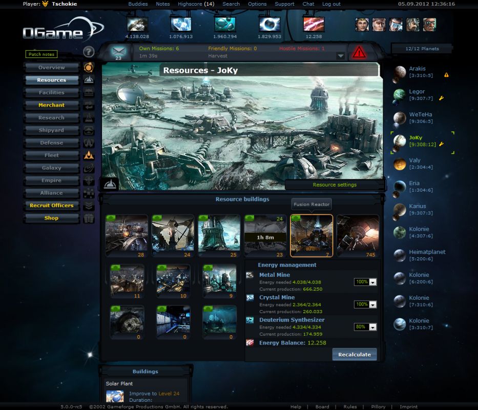 ogame battle simulation